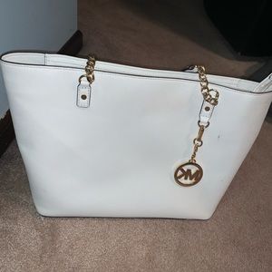 White MK purse